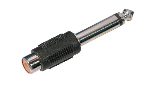 Adaptador audio mono jack 6.3mm M/M