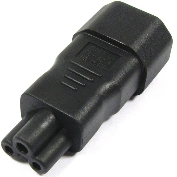 Adaptador de conector IEC-60320 C5 a C14