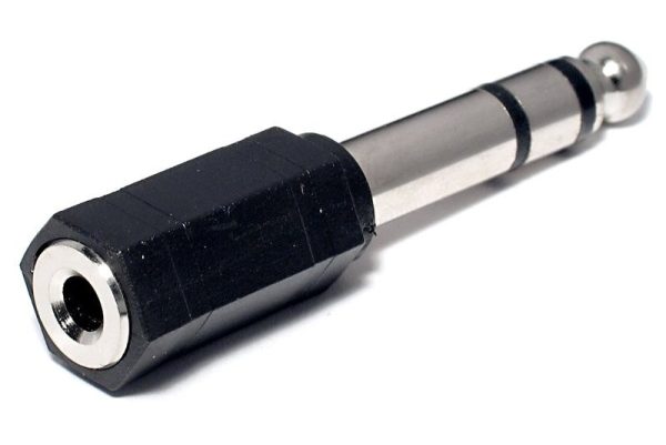Adaptador audio estéreo jack 3,5H a 6,3M