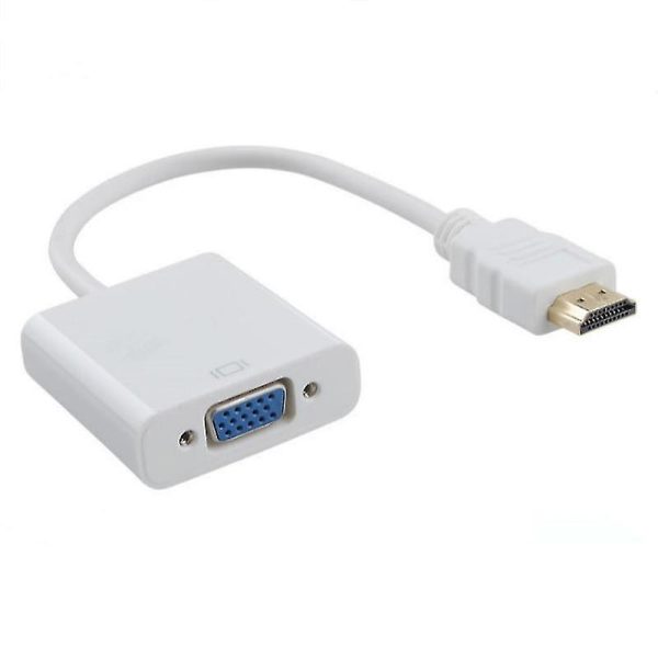 Adaptador Mini HDMI M – VGA H blanco
