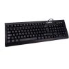 Teclado CoolBox COO-TEC01HU + Hub 3 USB Negro