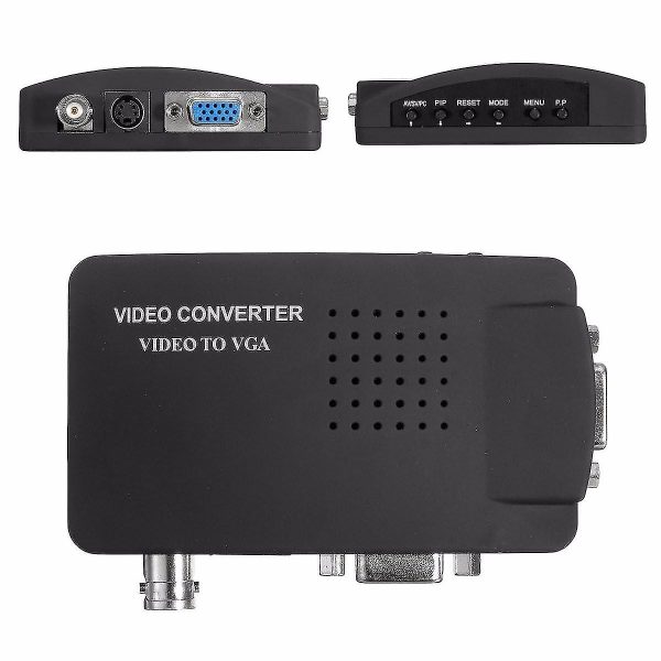 Adaptador BNC S-Video SVGA a salida SVGA