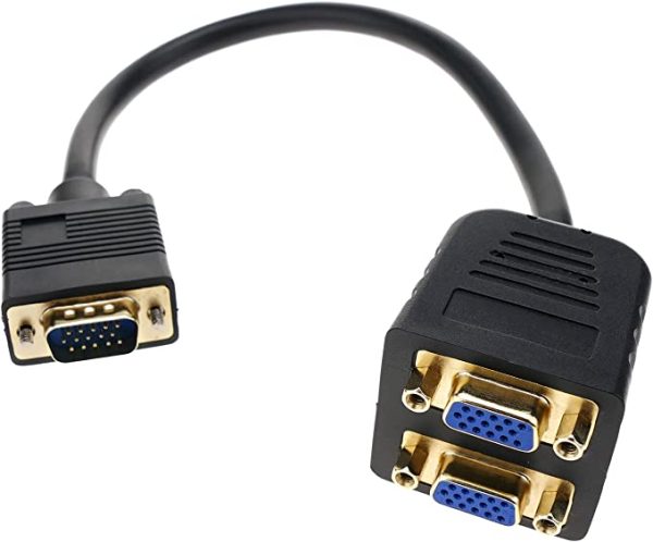 Cable duplicador pasivo Y 1xVGA-M a 2xVGA-H Aisens