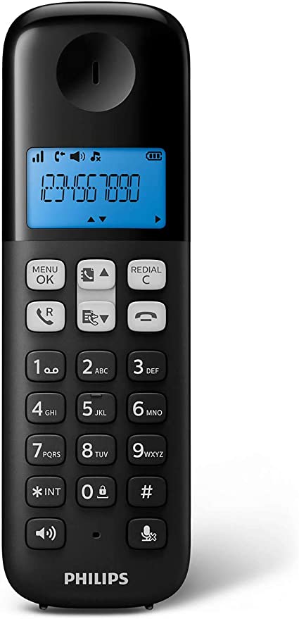 Telefono DECT Philips D1611B 34 Negro