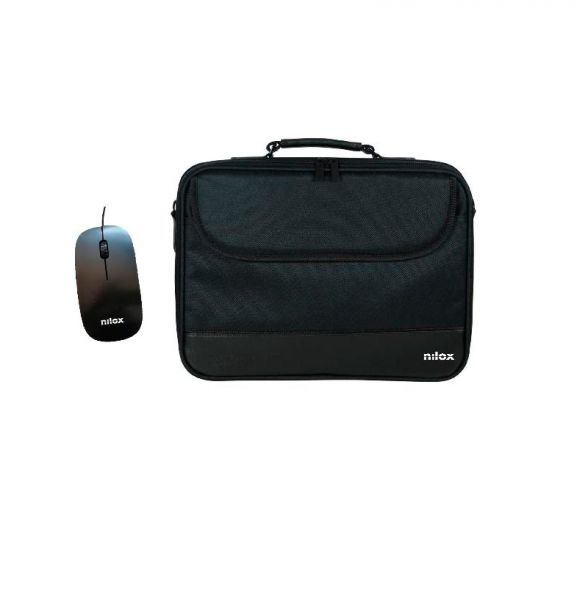 Maletín de Portátil Nilox 15,6″ + Ratón NXMOS5156B