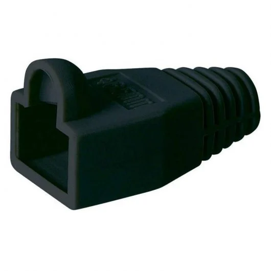 Funda Protector de conector RJ45 Negro Bolsa 50Uds