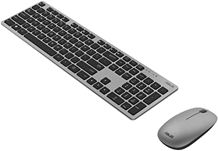 Teclado + Ratón Asus Wireless W5000 Plata Negro