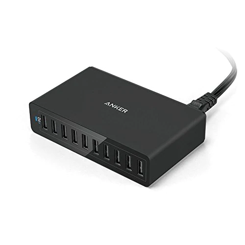 Alimentador USB Anker 10 Puertos 60W Pared
