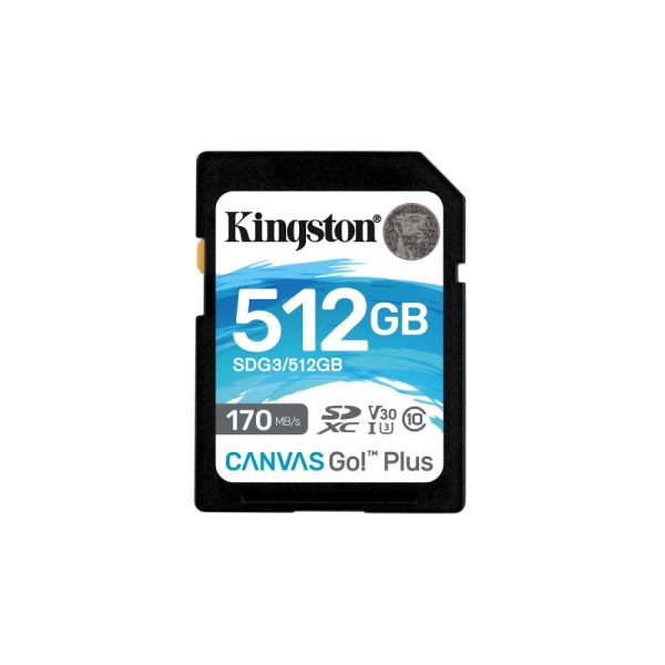 Memoria SD 512GB Kingston Canvas SDXC CL10UHS