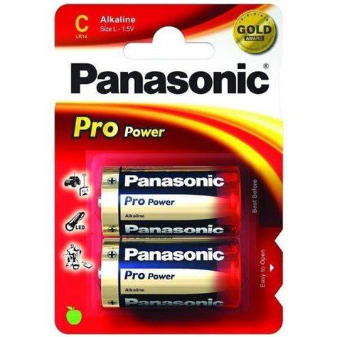 Pilas Panasonic Alcalinas LR14 AA Blister 2Uds