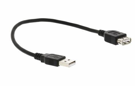 Cable USB 2.0 A A apant. M M 0,1m