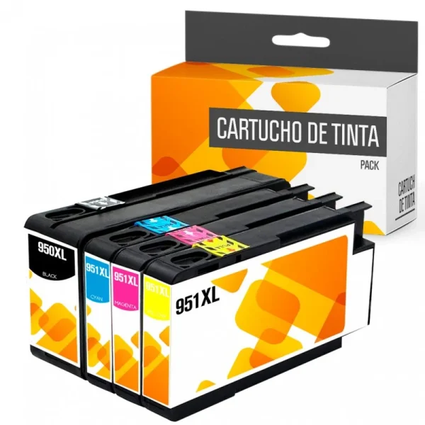 Cartucho Multipack HP N-950-951 4 Colores 6ZC65AE