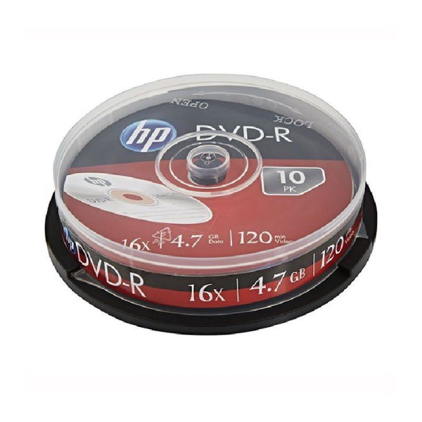 DVD+R HP 16X 4,7GB DRE00027-3 Tarrina 10U