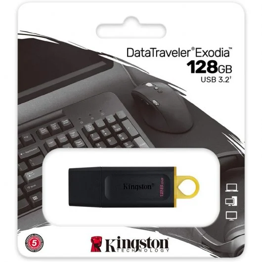 Memoria Mini Drive USB 3 128GB Kingston Exodia