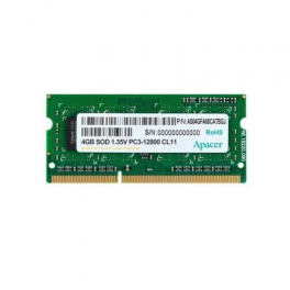 Memoria Portátil DDR-3 4GB PC-1600 Apacer