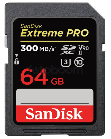 Memoria SD 64GB Sandisk Extreme Pro V90 300Mb