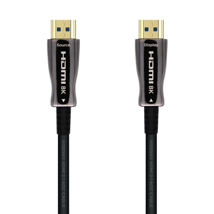 Cable HDMI - HDMI A-A M M 40m Fibra Aisens V2.1 8K