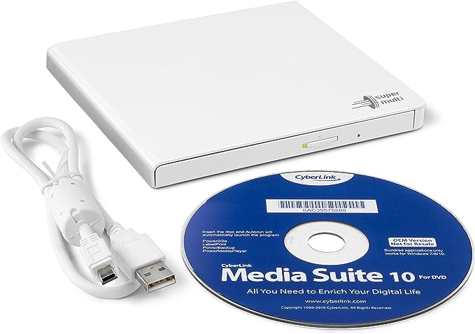 DVR LG Externa Slim Blanca USB 2.0 GP57EW40