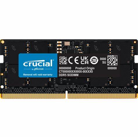 Memoria Portátil DDR-5 16GB PC 4800 Crucial 1,1V