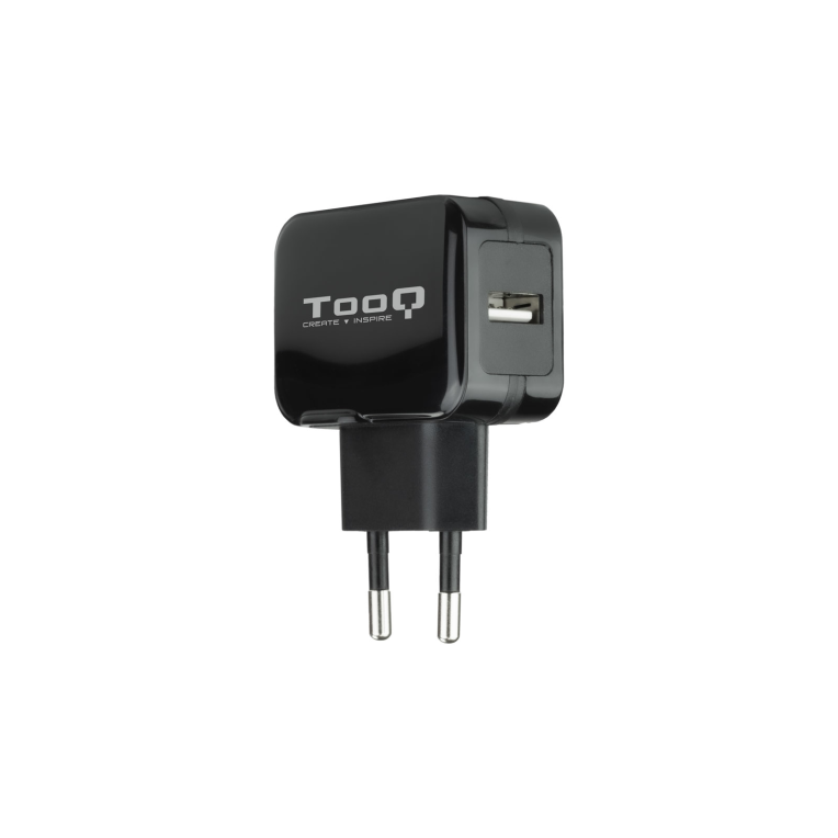 Alimentador USB TooQ 220V 1XUSB 5V 2,4A Negro