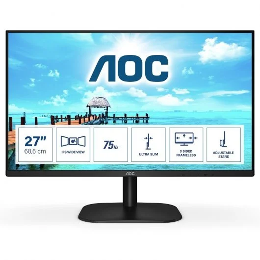 Monitor AOC 27 27P2C IPS HDMI-DP Pivot.Prof.Mult