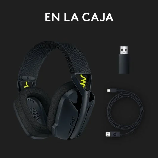 Auriculares Logitech G435 Inalámbricos USB Negros